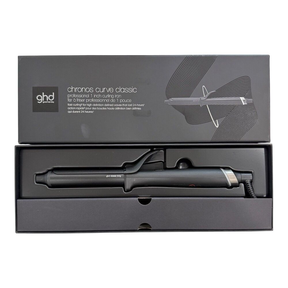 ghd Chronos Curve Classic 1 Inch Tong Professional Curling Iron CL7253 Open Box